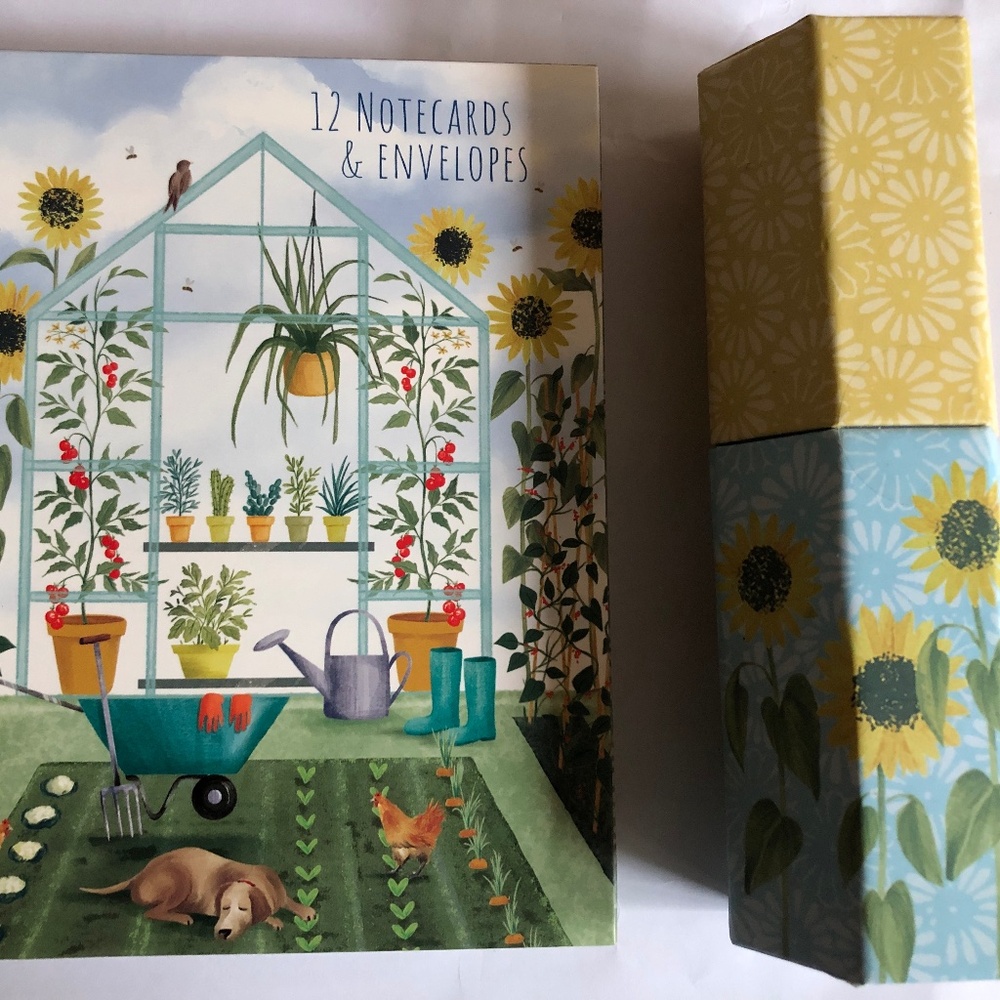New Sunflower Garden Notecards &‎ Pencil Set